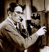 Atticus Finch on the phone