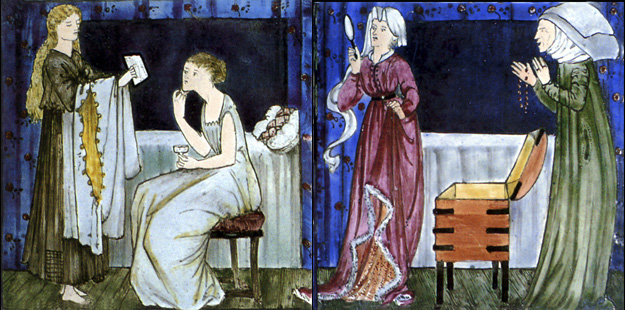 Cinderella tile panel by William Morris and Edward Burne-Jones