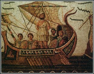 Third Century mosaic of the Odyssey