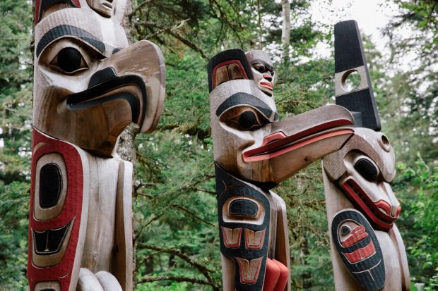 Totem birds, British Columbia